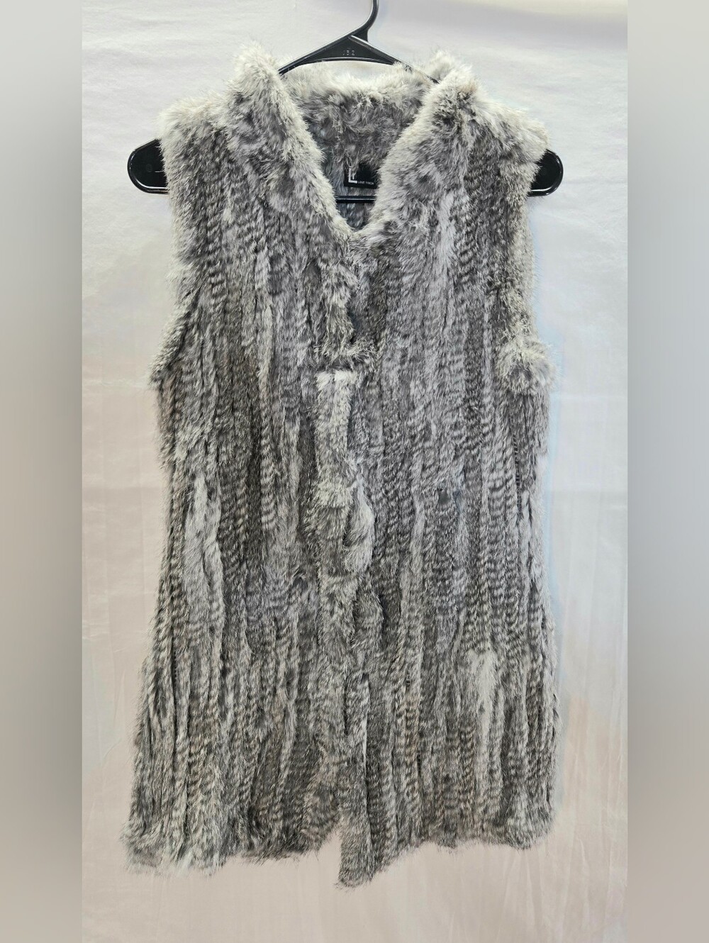 LOVE TOKEN Women's Size XS Soft Rabbit Fur Vest